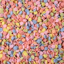 Picture of ASSORTED SUGAR CONFETTI EDIBLE SPRINKLES X 50G